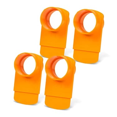 POWERTEC 70294P4 212 Integrated Blast Gate Clog Resistant Anti Gap Tapered ABS Plastic Fitting for Dust Collection Systems 4 Pack Patented