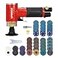UPWOOD Pneumatic Mini Orbital Sander Grinder Polisher Kit 2 inch Air Right Angle Surface Prep Tool with 41pcs Roll Lock Discs
