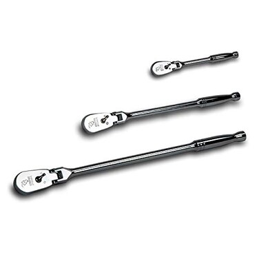 Capri Tools Ratchets True 72Tooth 5Degree Swing Arc 3Piece SetFlexHead Low Profile Model CP12000FX
