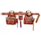 Custom Leathercraft CLC 21448 4 Piece Pro Framers Combo System Tool Belt 15 PocketBrown