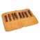 Faithfull Suede Leather Chisel Roll 8 Pocket Water Resistant Compact Tool Organizer Tan