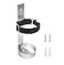 Searoam Boat Steel Fire Extinguisher Bracket304 Stainless Steel Mounting Bracket with Adjustable Straps Heavy Duty Fire Extinguisher Metal Bracket Excluding fire extinguishers Silver
