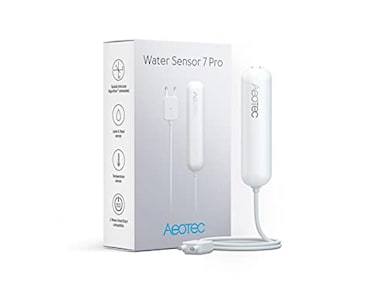 AEOTEC PRO Version ZWave Water Sensor Aeotec Water Sensor 7 Pro with Flood Temperature Humidity Sensor SmartThings Sensor Compatible ZWave Plus S2 SmartStart ZWave hub Required