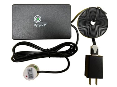 MySpool NonContact Liquid Level Alert with Text Message and email Notifications AC Powered with a 5 ft Sensor uses WiFi