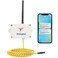 Risinglink WiFi Water Leak Detector with 65 ft Sensing Cable WholeArea Leak Detection Text Message Email Audible Alerts Battery Powered