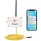 Risinglink WiFi Water Leak Detector with 65 ft Sensing Cable WholeArea Leak Detection Text Message Email Audible Alerts Battery Powered