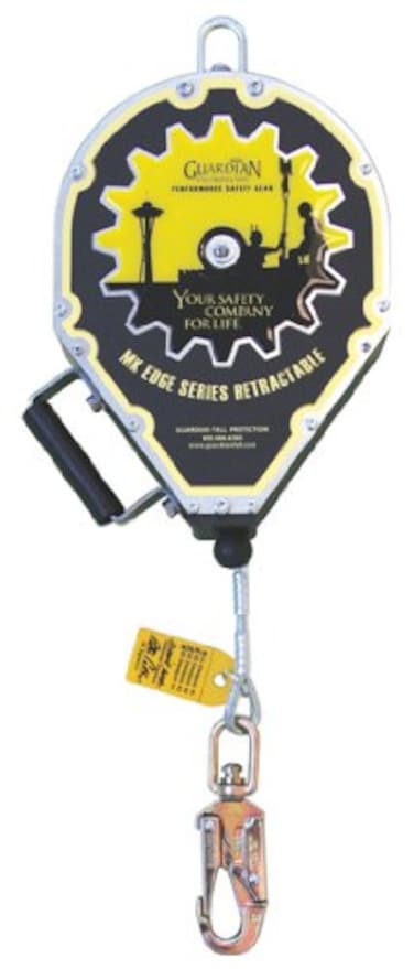 Guardian Fall Protection 10918 Halo Big Block Cable SRL 65 ft Self Retracting Lifeline with Swivel Top Swivel Hook