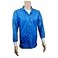 Static Care ESD JacketMedium Weight 90 Polyester 10 Carbon Fabric with Lapel Collar and Knit Cuff Blue Medium
