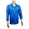 Static Care ESD JacketMedium Weight 90 Polyester 10 Carbon Fabric with Lapel Collar and Knit Cuff Blue Medium