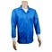 Static Care ESD JacketMedium Weight 90 Polyester 10 Carbon Fabric with Lapel Collar and Knit Cuff Blue Medium
