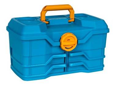 Flambeau Outdoors 440NGA NextGen 40 Medium Fishing Tackle Box 4 Pivot Trays 23 Compartments Advanced Tackle Storage Organizer Blue