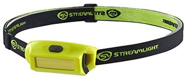 Streamlight 61710 Bandit Pro 180Lumen USB Rechargeable LED Headlamp with Elastic Head Strap Visor Clip and USB Cable Yellow