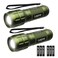 Lighting EVER LED Flashlights High Lumens Small Flashlight Waterproof Adjustable Focus Flash Light for Outdoor Emergency Camping AAA Batteries Included 2 Pack