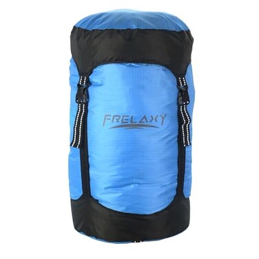 Frelaxy Compression Sack 40 More Storage 11L18L30L45L Compression Stuff Sack WaterResistant Ultralight Sleeping Bag Stuff Sack Space Saving Gear for Camping Blue XXL