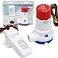 HUIXHAO Electric Boat Bilge Pump with Float Switch for Boat Set 1500GPH 12V Bilge Pump Kit with Automatic Float Switch