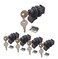PUROCEAN Push Button Lock Push Open Latch Push Close Knob Golf Cart Lock for Marine Boat ToolboxGlovebox5 Packs