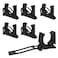 doufuhua 6 Pcs Boat Hook Holder Replacement for SOFLOC Gaff Hook Holder with Rubber Spring Strap Marine Holders Clips Fits for Boat Hook Paddle Holders Oar Mounts Boat Net Gaff Push Pole Anchor Pole