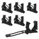 doufuhua 6 Pcs Boat Hook Holder Replacement for SOFLOC Gaff Hook Holder with Rubber Spring Strap Marine Holders Clips Fits for Boat Hook Paddle Holders Oar Mounts Boat Net Gaff Push Pole Anchor Pole