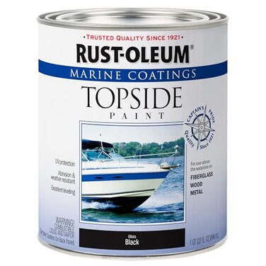 Rust-Oleum RustOleum 207006 Marine Coatings Topside Paint Quart Black
