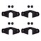 XTPTFABS AMA Bracket Kit8 Pcs Thumb Screw caps 4 Pcs Brackets8 Pcs Threaded Inserts8 Pcs Bolts Compatible with Hobie IslandReplaces Bungee System