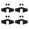 XTPTFABS AMA Bracket Kit8 Pcs Thumb Screw caps 4 Pcs Brackets8 Pcs Threaded Inserts8 Pcs Bolts Compatible with Hobie IslandReplaces Bungee System