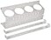Wall Control Pegboard Spray Can Holder Bracket and Aerosol Can Organizer Pegboard and Slotted Tool Board White