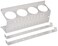Wall Control Pegboard Spray Can Holder Bracket and Aerosol Can Organizer Pegboard and Slotted Tool Board White