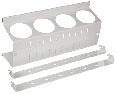 Wall Control Pegboard Spray Can Holder Bracket and Aerosol Can Organizer Pegboard and Slotted Tool Board White