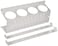 Wall Control Pegboard Spray Can Holder Bracket and Aerosol Can Organizer Pegboard and Slotted Tool Board White