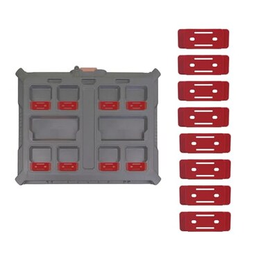 StealthMounts Mounting Feet for Milwaukee Packout 8 Pack Red Adapter for Packout System Mounting Feet for Packout Made in UK