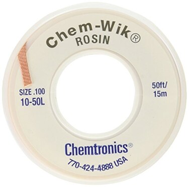 Best Price Square Chemtronics Desoldering Braid ChemWik Rosin 1050L 010 50ft