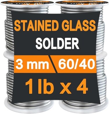 ANOSON 6040 Solder for Stained Glass 183mm Dia 4 lb Pack Supplied by