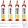 Treela 4 Pack 10ml 8341 No Clean Solder Flux Paste 10cc Solder Flux Syringe for Electronics Soldering Tin Soldering Paste for Electronics Desoldering Repair Circuit Board Electrical Component