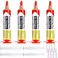 Treela 4 Pack 10ml 8341 No Clean Solder Flux Paste 10cc Solder Flux Syringe for Electronics Soldering Tin Soldering Paste for Electronics Desoldering Repair Circuit Board Electrical Component