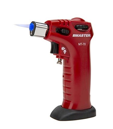 Master Appliance MT70 Butane Torch Torch Lighter SelfIgniting Butane Torch Lighter Flame Temp up to 2500F Adjustable Flame Butane Refill
