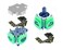 ElecGear 2x TMR Joystick and Desoldering Heating Plate Replacement for PS5 Edge Controller Calibration PCB TMR Hall Control Stick and Soldering Wick Repair Tools TMRDSE