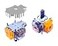 ElecGear 2x TMR Joystick and Desoldering Heating Plate Replacement for PS4 Controller TMR Hall Control Stick and Soldering Wick Repair Tools TMRDS4