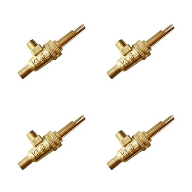 GEIparts 4418500200 Gas Burner Valve 18 Mpt X 3827 Stove Range Horizontal Split Valve Replacement Part 4 Pack