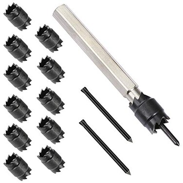EONLION 14Pack Spot Weld Cutter Sets Double Sided 38 HSS Spot Weld Cutter Remover Drill Bits Hex Sheet Metal Hole Cutter Remover for Power Drill Spot Welding