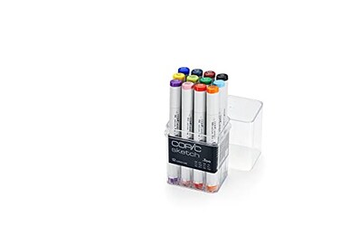Copic Sketch AlcoholBased Markers 12pc Set Basic