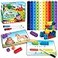 Coogam Math Manipulatives Math Game for Kids 38 with Number Counting Snap Linking Cube 1st Grade Math Flashcards Toy Gift for Preschool Learning