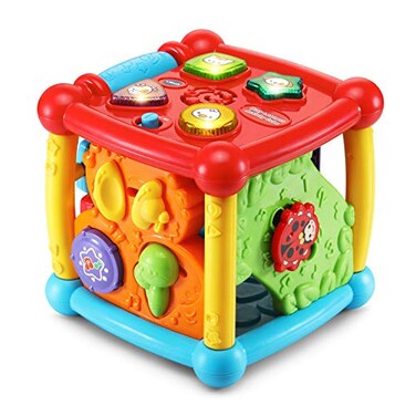 VTech Busy Learners Activity Cube Frustration Free Packaging