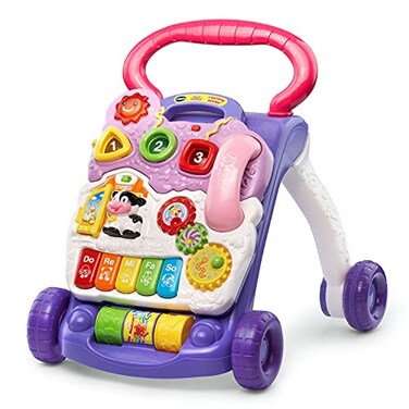 VTech SittoStand Learning Walker Frustration Free Packaging Lavender