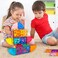 PicassoTiles Magnetic Building Block Quarter Round and Window Set Magnet Construction Toy Educational Kit Engineering STEM Learning Playset Child Brain Development Stacking Blocks Playboards