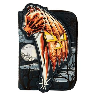 Loungefly Halloween Michael Myers JackOLantern Glow Zip Around Wallet