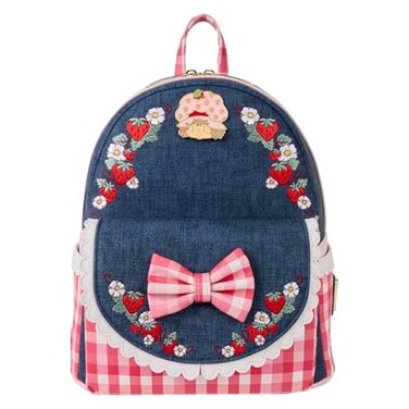 Loungefly Strawberry Shortcake Faux Denim Mini Backpack