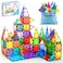 PicassoTiles 100 Piece Set 100pcs Magnet Building Tiles Clear Magnetic 3D Blocks Construction Playboards Creativity Beyond Imagination Inspirational Recreational Educational Conventional