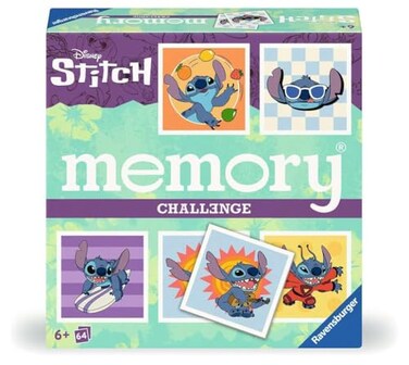Ravensburger 24697 Challenge Memory Disney Stitch EIN herausforderndes Memory fr 28 StitchFans ab 6 Years