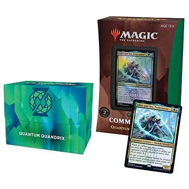 Magic: The Gathering Magic The Gathering Strixhaven Commander Deck Quantum Quandrix BlueGreen
