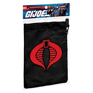 Renegade Game Studios GI Joe Cobra Dice Bag Drawstring Closure RPG Dice Storage with Protective Lining